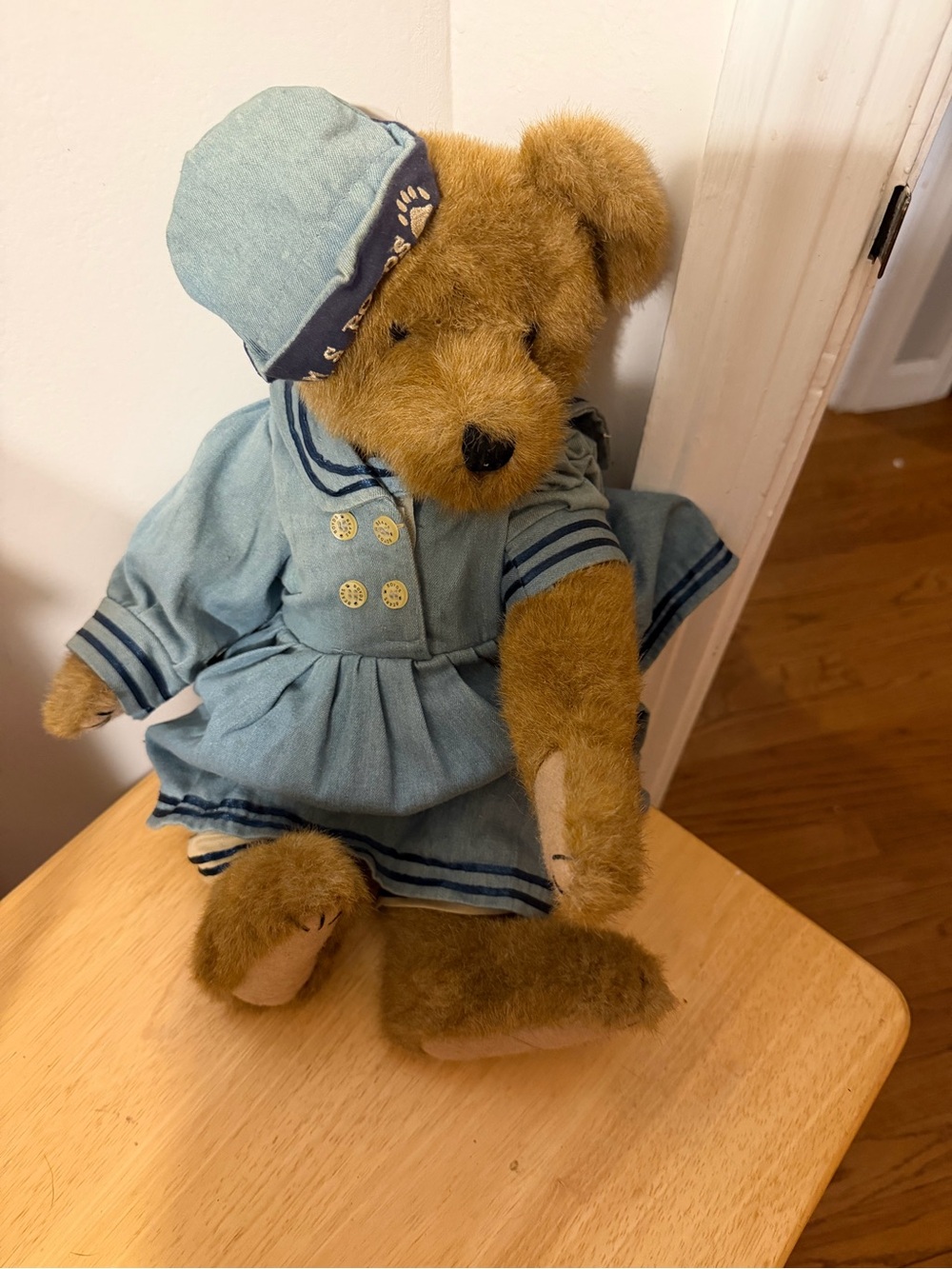 Vintage Boyds Bears “Coleen” in Light Blue Sailor Dress